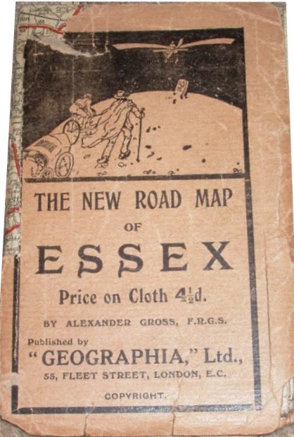 Geographia New Road Map of Essex, 1921 cover